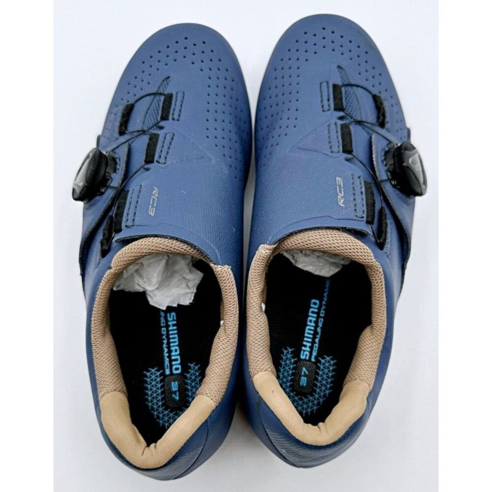 SHIMANO RC300  Size 5.5 Cycling Boa 3 Bolt Clipless‎ Cycling Shoes Navy Womens - Picture 8 of 10